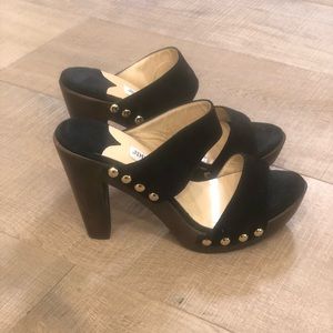 NWOT Jimmy Choo Suede Ulrika Platform Heel Sandal